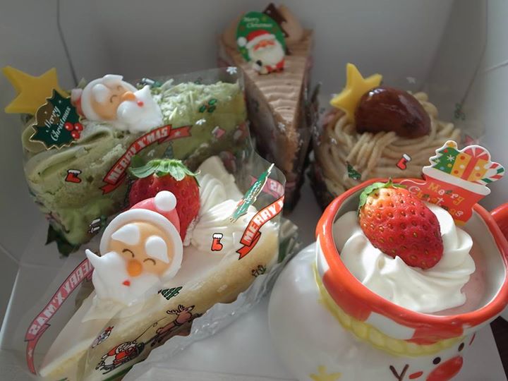 二葉堂（フタバドウ）&nbsp;ケーキ・タルト&nbsp;クリスマスのショートケーキ、抹茶ケーキ、モンブラン、チョコレートケーキ