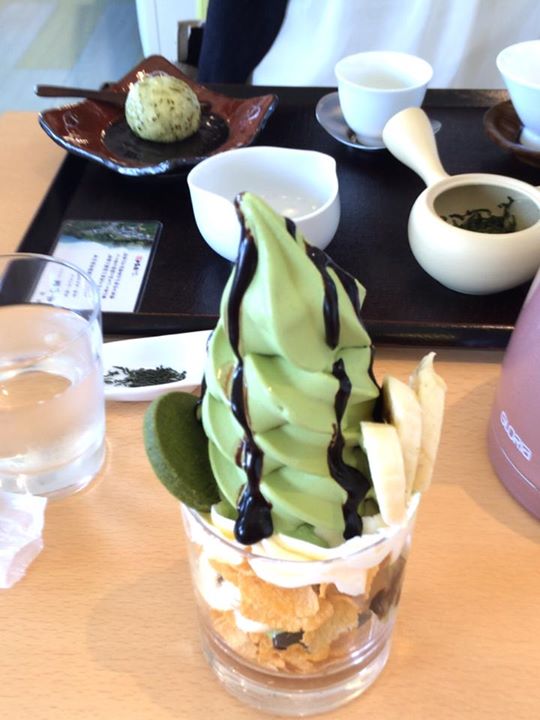 お茶元みはら胡蝶庵（コチョウアン）&nbsp;パフェ・サンデー&nbsp;抹茶バナナパフェ