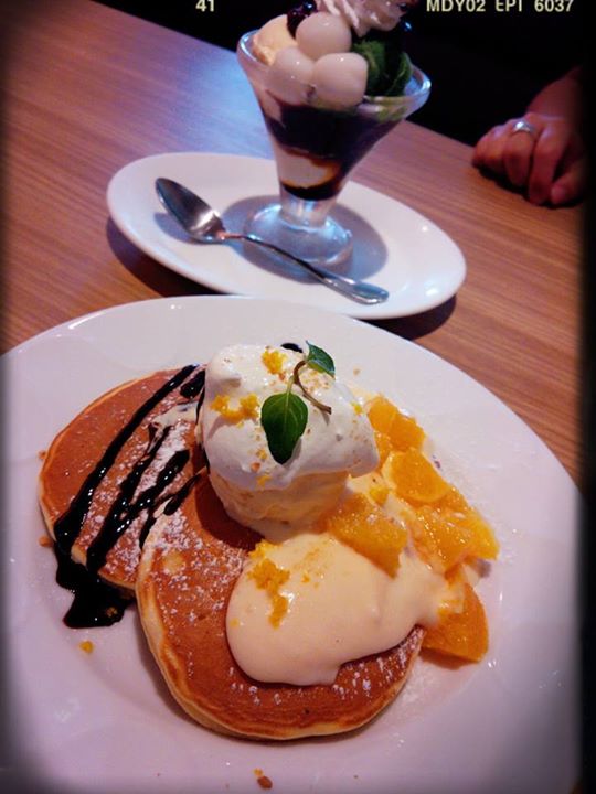 デニーズ(Denny’s) パンケーキ オレンジクリームパンケーキ