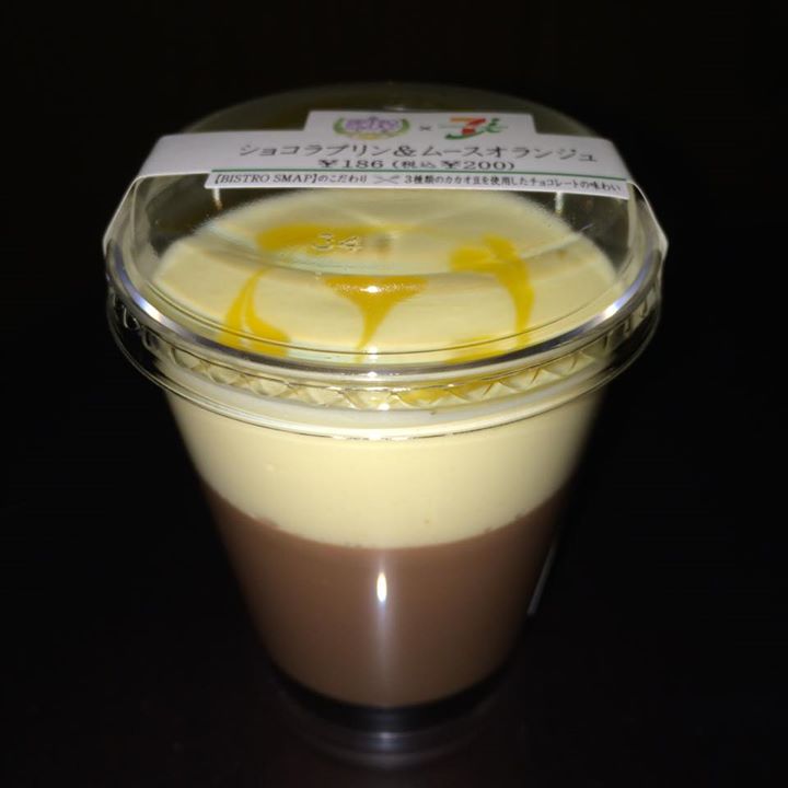 セブンイレブン プリン ショコラプリン&ムースオランジュ SMAPコラボ