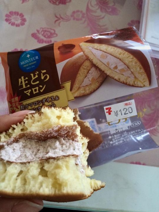 セブンイレブン&nbsp;どら焼き&nbsp;モンテールの生どら マロン