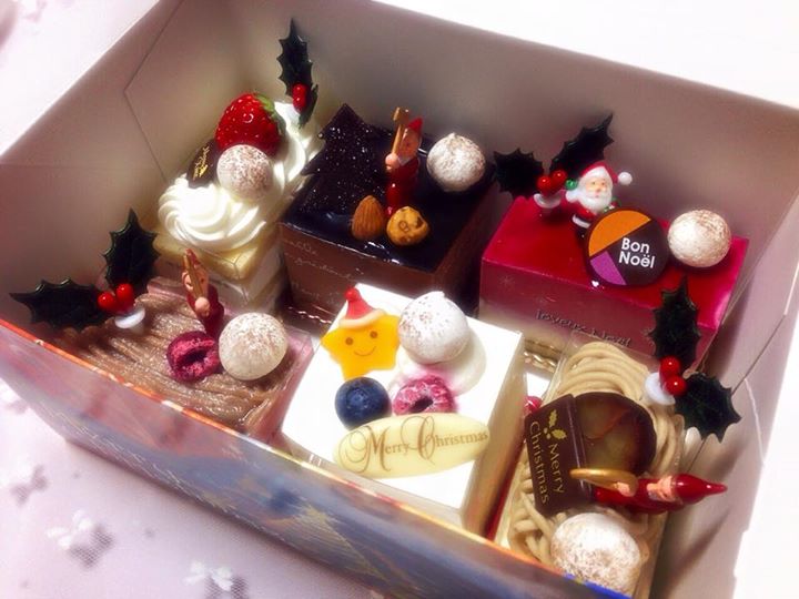 パティスリー・ヴァールマタン（patisserie VAR MATIN）&nbsp;ケーキ・タルト&nbsp;ノエルプティガトーセット、フォレノワール