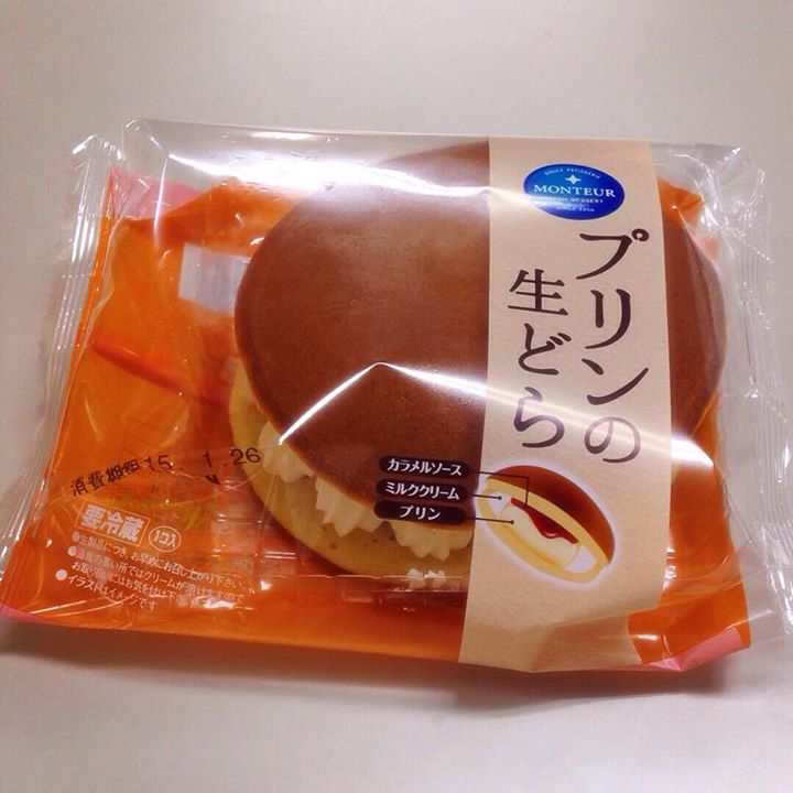 セブンイレブン&nbsp;どら焼き&nbsp;モンテールのプリンの生どら