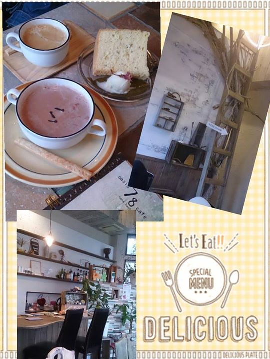 Oasis 78 cafe(オアシス ナナハチ カフェ) ケーキ・タルト,ドリンク 桜シフォン、ココアチャイ