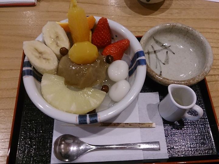 桜井甘精堂 泉石亭(センセキテイ) あんみつ 栗あんみつ