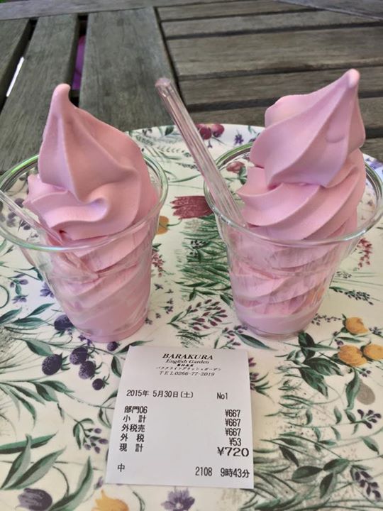 スーパー・コンビニ・その他 アイス・ジェラート,ケーキ・タルト バラのソフトクリーム、レモンケーキ