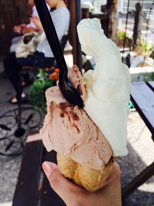 Confiture mimi Gelateria(コンフィチュール ミミ ジェラテリア) アイス・ジェラート チョコバナナと清見フロマージュのジェラート