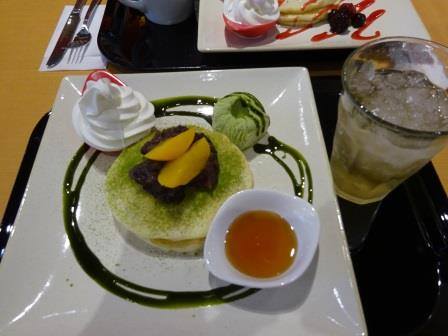 KITANO FOODS BOUTIQUE &cafe MIDORI長野店(キタノフーズブティックアンドカフェ) パンケーキ 抹茶のパンケーキ