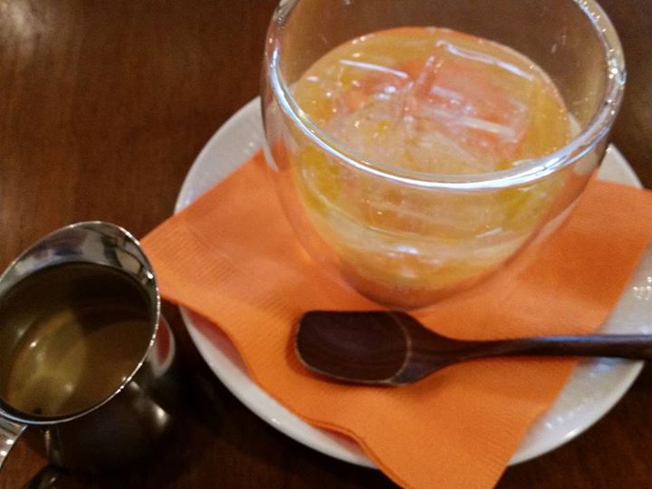 丸山珈琲(マルヤマコーヒー) その他スイーツ 炭酸水+オレンジのシロップ漬け+エスプレッソ
