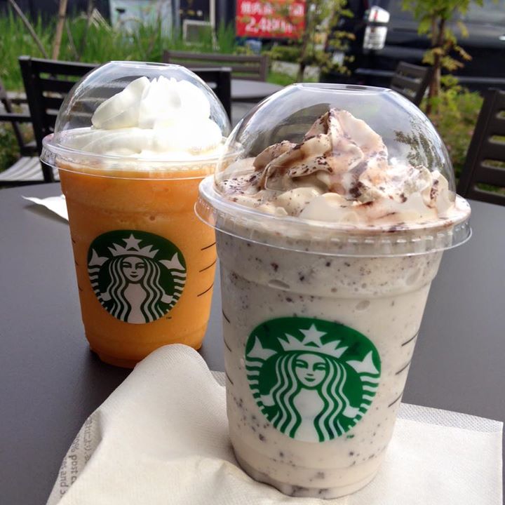 スターバックス コーヒー ジャパン（Starbucks Coffee Japan）&nbsp;ドリンク&nbsp;マンゴーパッション フラペチーノ、ロースト ナッティ チェスナッツ フラペチーノ