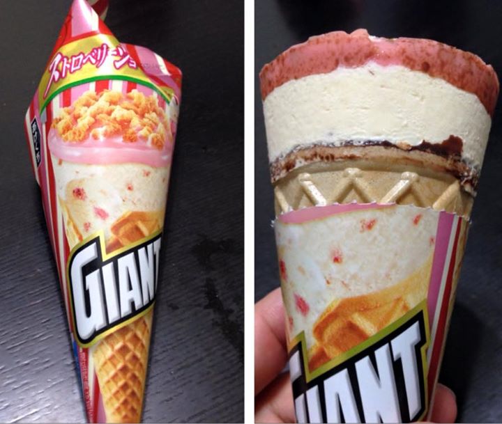 セブンイレブン お菓子 ジァイアントコーン ストロベリーショートケーキ