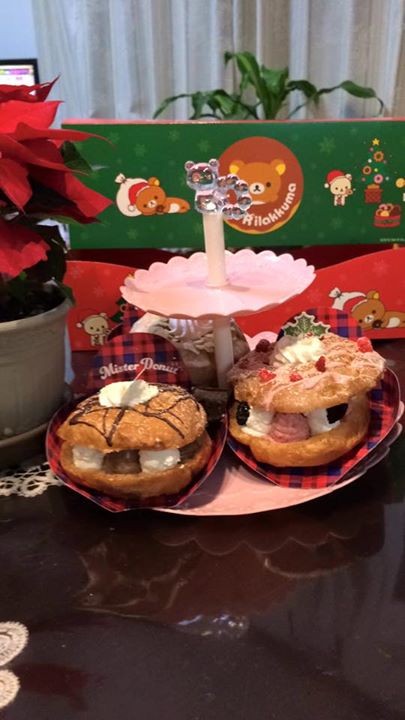 ミスタードーナツ&nbsp;ドーナツ&nbsp;クリスマスセット ミスターパリブレスト（チョコブラウニー、アマンド、ストロベリー）