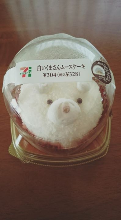 セブンイレブン&nbsp;ケーキ・タルト&nbsp;白いくまさんムースケーキ