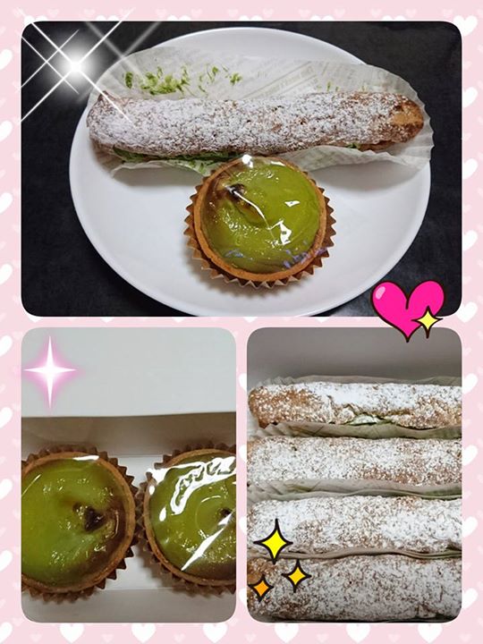 お茶元みはら胡蝶庵(コチョウアン) ケーキ・タルト,その他スイーツ 抹茶エクレア、濃いタルト