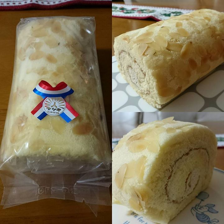 マツキ&nbsp;ケーキ・タルト&nbsp;アーモンドチップがのってるロールケーキ