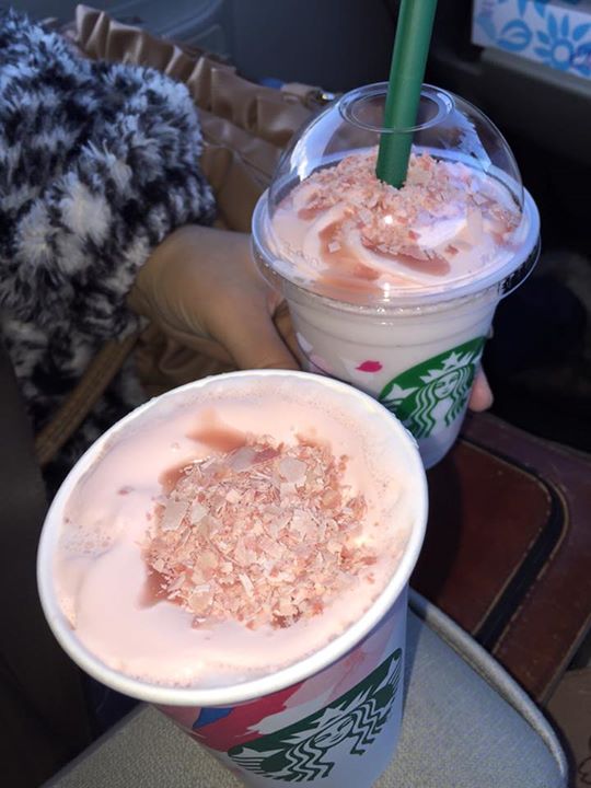 スターバックス コーヒー ジャパン（Starbucks Coffee Japan）&nbsp;ドリンク&nbsp;さくら ブロッサム & ストロベリー フラペチーノ、ラテ