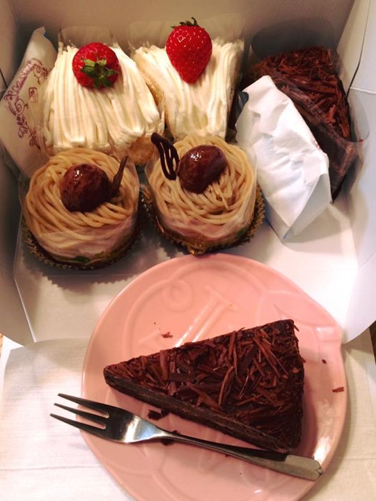 二葉堂(フタバドウ) ケーキ・タルト モンブラン、チョコレートケーキ、イチゴショート