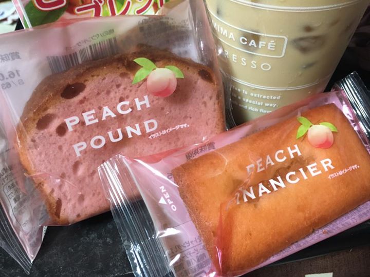 ファミリーマート(FamilyMart) ケーキ・タルト,焼菓子 ピーチパウンド、ピーチフィナンシェ