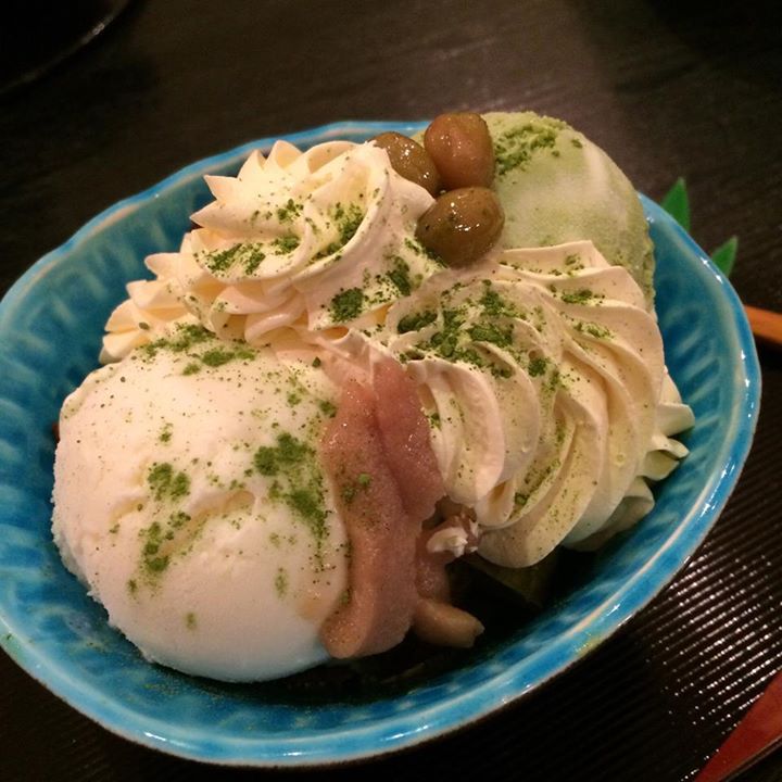 ステイ その他スイーツ 抹茶アイスとマスカルポーネチーズクリームのスイーツ「野辺の茶屋」