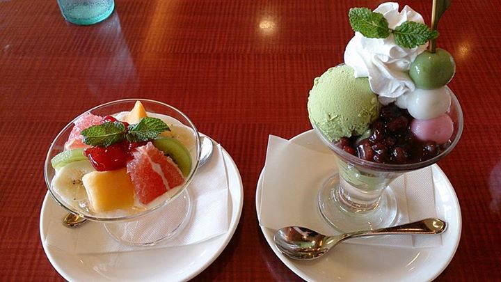 あっぷるぐりむ&nbsp;パフェ・サンデー,ヨーグルト&nbsp;抹茶ジュニアパフェ、フルーツヨーグルト