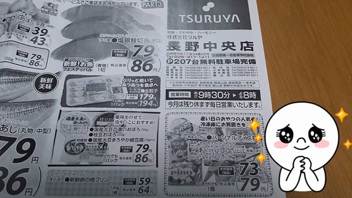 ツルヤ(スーパーマーケット TSURUYA) アイス・ジェラート パピコ、クーリッシュ、カップアイス他