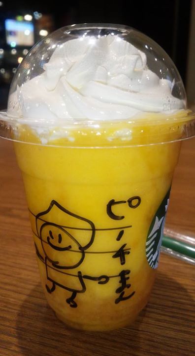 スターバックス コーヒー ジャパン（Starbucks Coffee Japan）&nbsp;ドリンク&nbsp;マンゴーオレンジフランペチーノのカスタマイズ 白桃バージョン