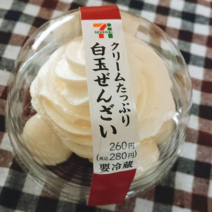 セブンイレブン&nbsp;ぜんざい&nbsp;クリームたっぷり 白玉ぜんざい