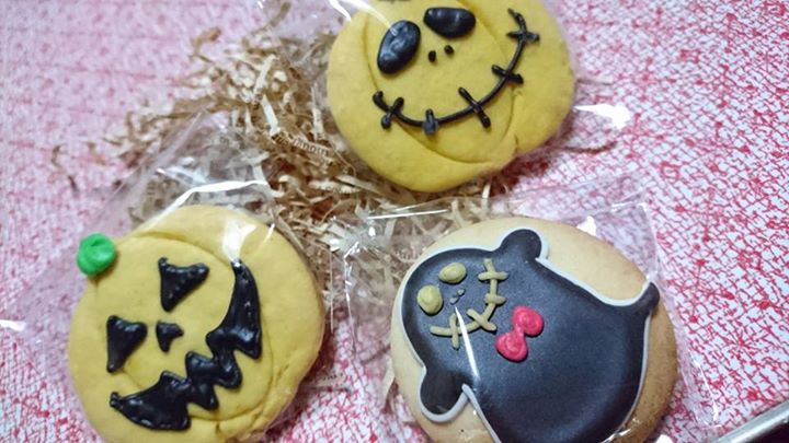 コラボ・カフェ り~ぷ クッキー ハロウィンのアイシングクッキー