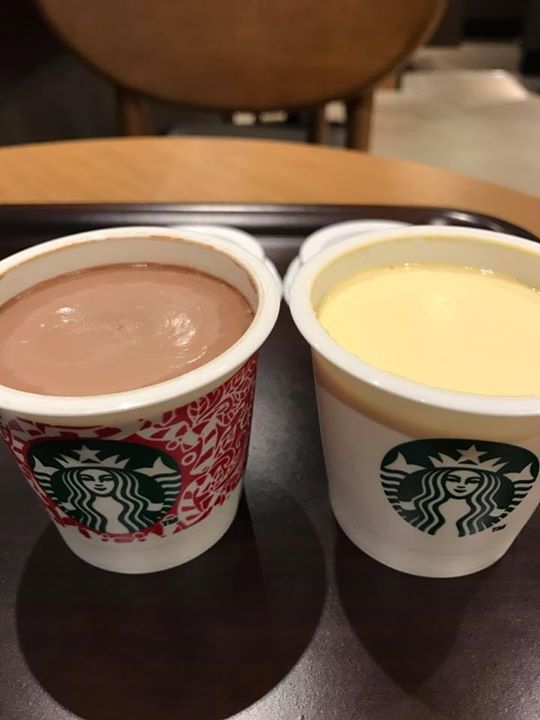 スターバックス コーヒー ジャパン(Starbucks Coffee Japan) プリン ミルクカスタードプリン、チョコレートプリン