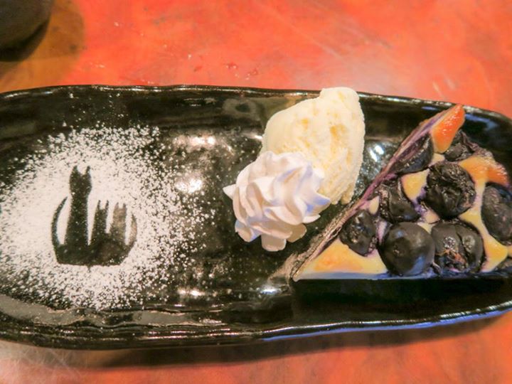 Cafe風和(フウワ) ケーキ・タルト ナガノパープルのクラフティタルト