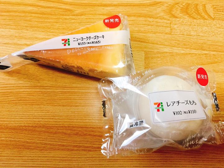 セブンイレブン&nbsp;ケーキ・タルト,お餅&nbsp;ニューヨークチーズケーキ、レアチーズもち