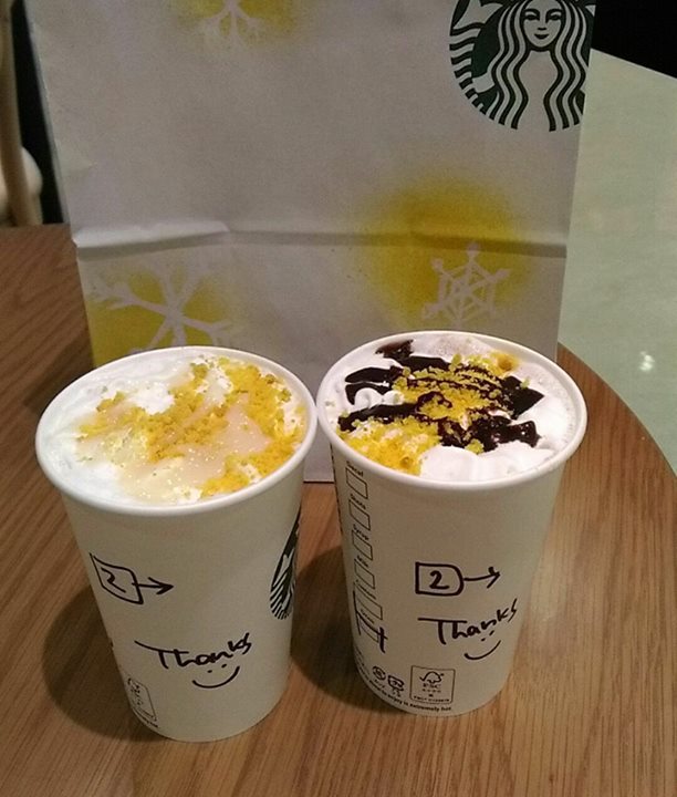 スターバックス コーヒー ジャパン(Starbucks Coffee Japan) ドリンク バナナチョコラティのブラックとホワイト