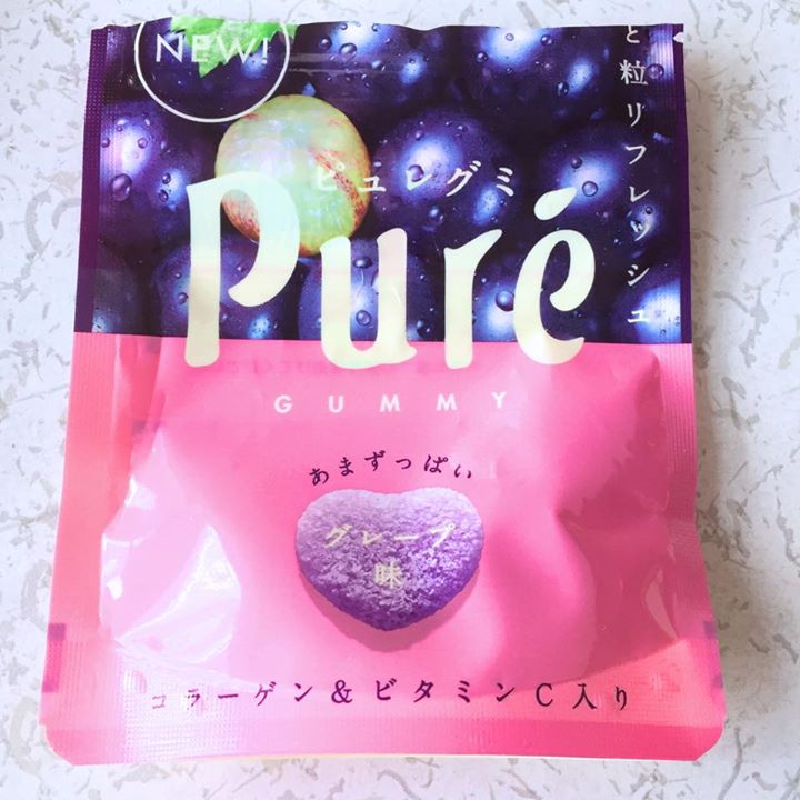 スーパー・コンビニ・その他 グミ ピュレグミ グレープ味