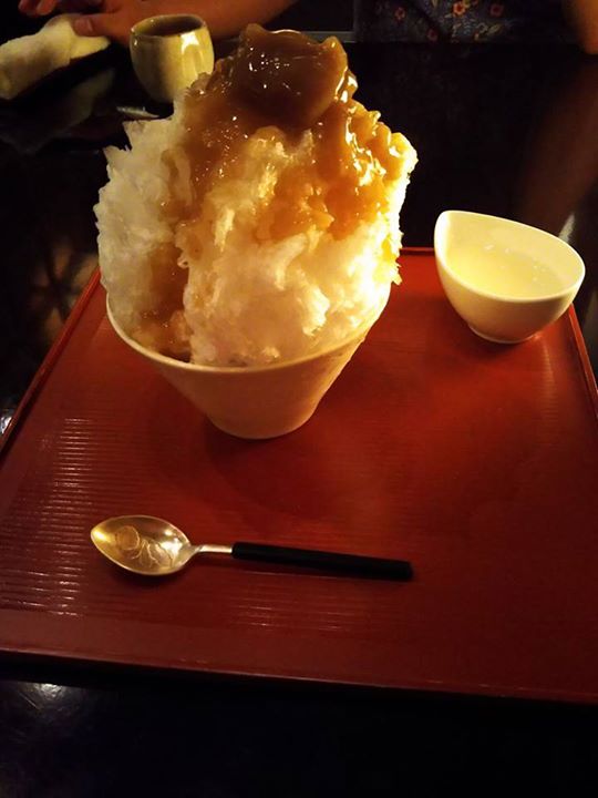 小布施堂(オブセドウ) かき氷・フラッペ 栗の餡のかき氷