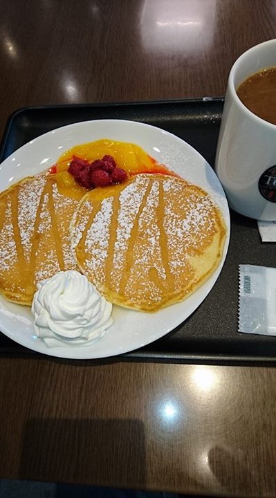 Tully's Coffee(タリーズコーヒー) パンケーキ クラッシックパンケーキ ラズベリーマンゴー