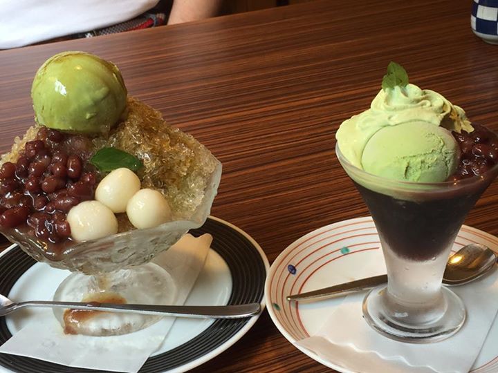 海山亭いっちょう&nbsp;かき氷・フラッペ,パフェ・サンデー&nbsp;抹茶かき氷、抹茶パフェ