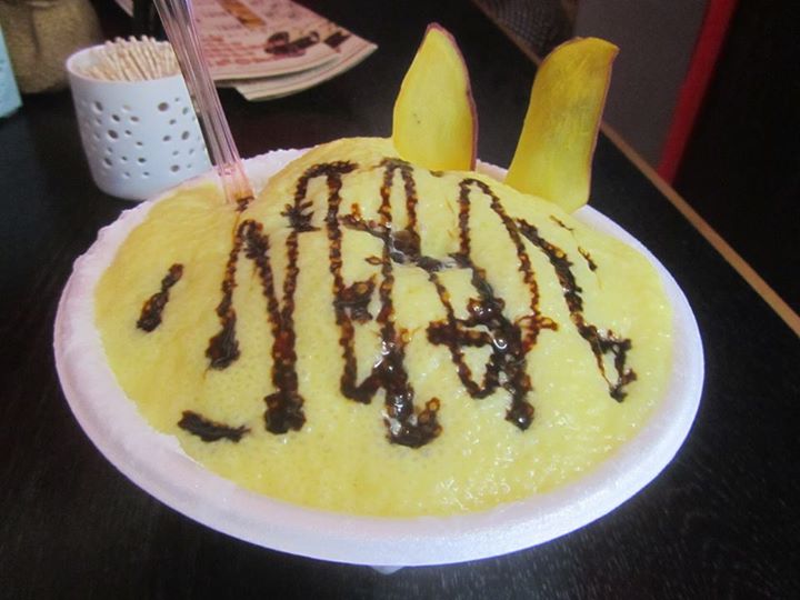 芋屋十兵衛(イモヤジュウベイ) かき氷・フラッペ,スイートポテト エスプーマかき氷スイートポテト味、スイートポテト