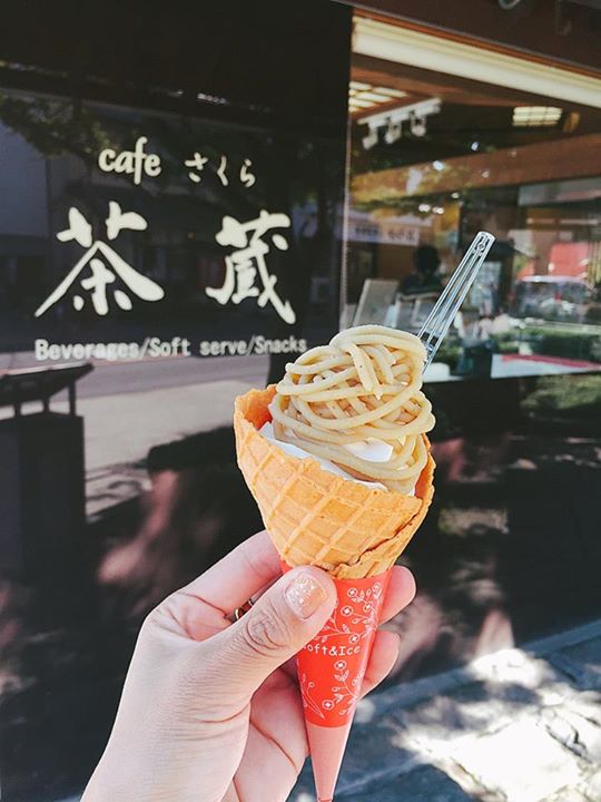 茶蔵（サクラ）&nbsp;アイス・ジェラート&nbsp;モンブランソフトクリーム