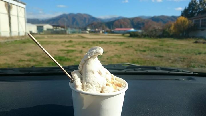 信州ジェラート with(ウィズ) アイス・ジェラート 伊那栗と黒蜜きな粉のダブル