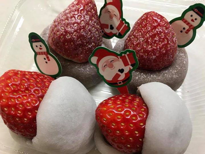 口福堂（コウフクドウ）&nbsp;大福&nbsp;生チョコレートいちご大福といちご大福（こしあん）
