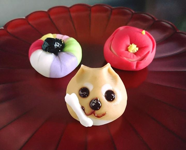 旬彩菓たむら 生菓子 干支の犬や花などの上生菓子