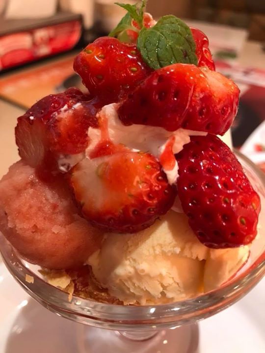 デニーズ(Denny’s) パフェ・サンデー とちおとめのミルクプリンミニパルフェ
