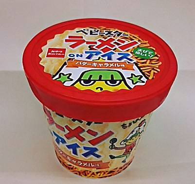セブンイレブン アイス・ジェラート ベビースターラーメン on アイス バターキャラメル味