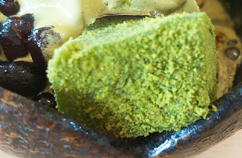 お茶元みはら胡蝶庵(コチョウアン) アイス・ジェラート,パフェ・サンデー 抹茶黒蜜ソフト、白玉サンデー
