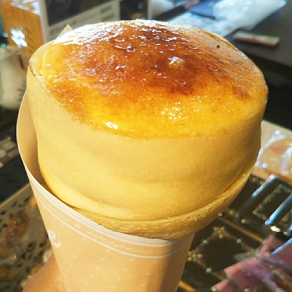 コトリの湯 クレープ もちもち食感のクレープ(レクレームブリュレ)
