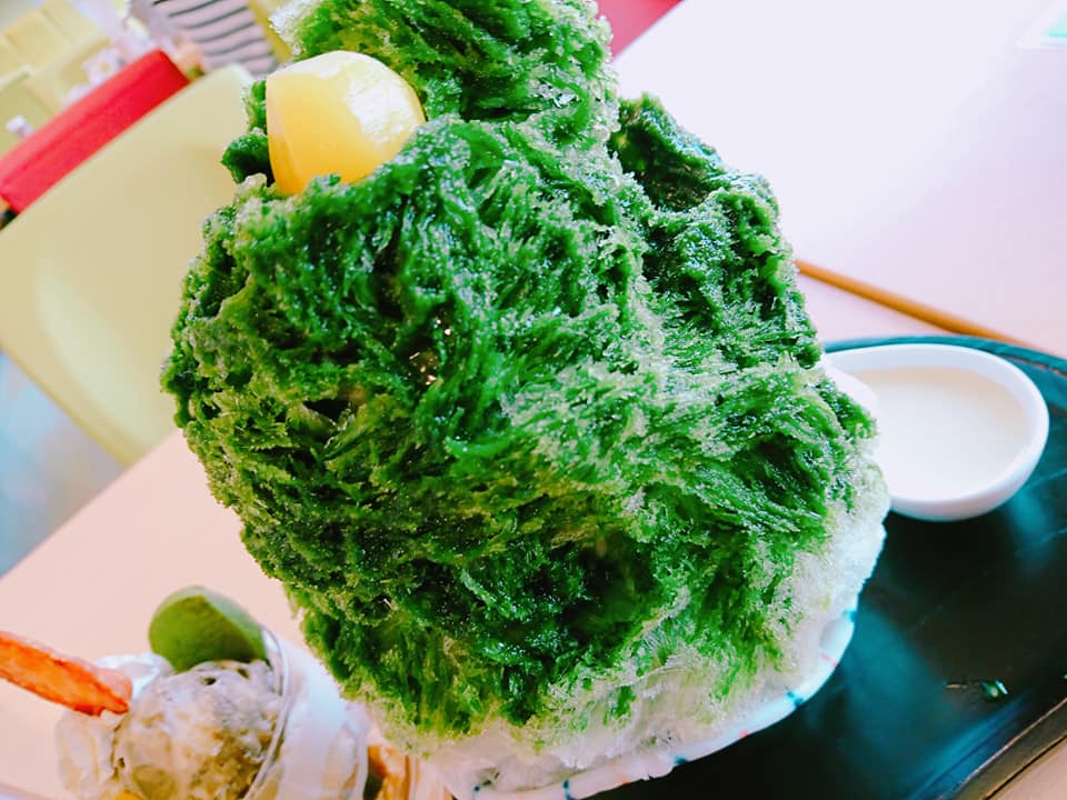 お茶元みはら胡蝶庵(コチョウアン) かき氷・フラッペ,パフェ・サンデー 胡蝶庵の抹茶かき氷、ほうじ茶パフェ