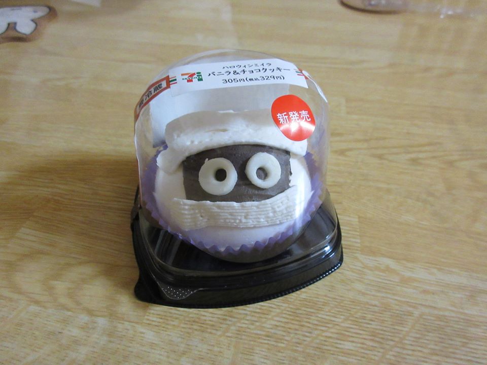 セブンイレブン その他スイーツ ハロウインミイラ バニラ&チョコクッキー