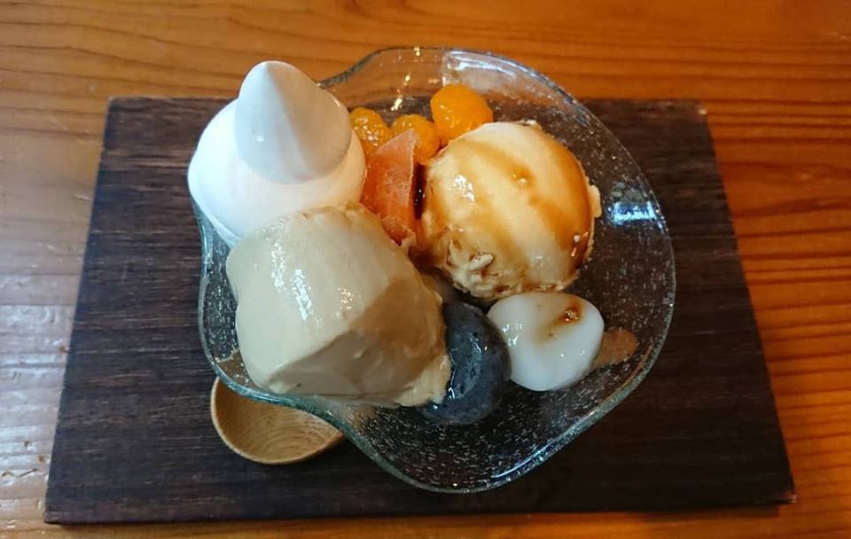 おやきの店ほり川 あんみつ 白玉あんみつ