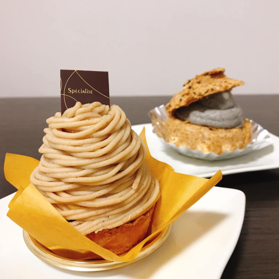 盛進堂(セイシンドウ) ケーキ・タルト,シュークリーム モンブラン、黒ゴマのシュークリーム