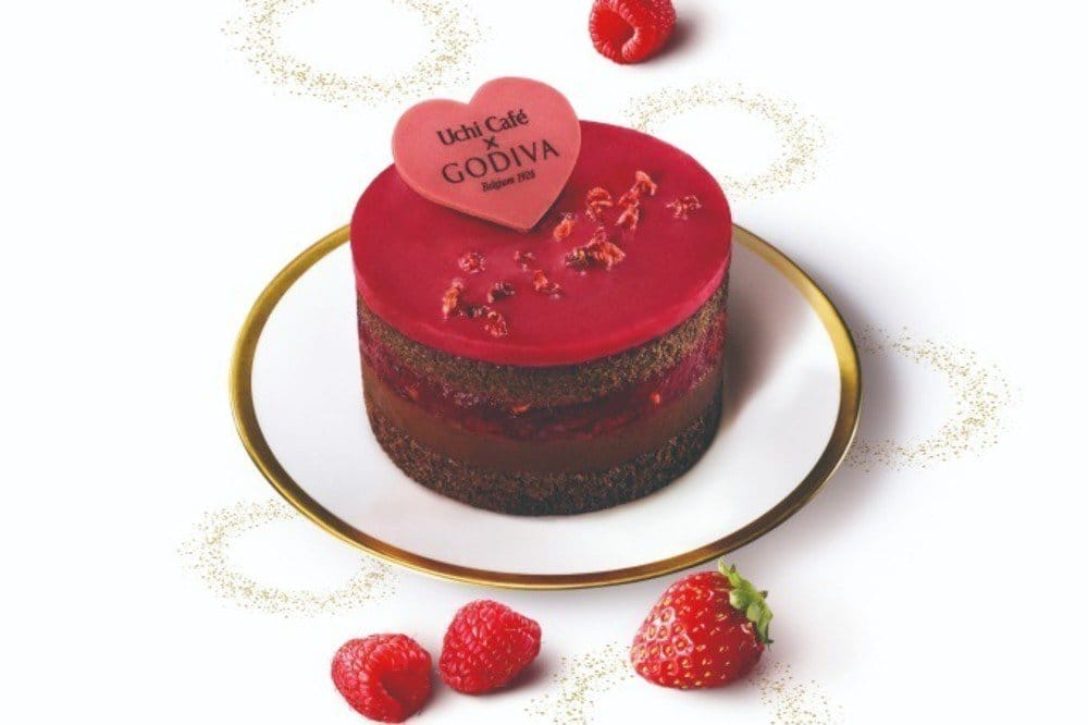 ローソン(LAWSON) ケーキ・タルト Uchi Café Sweets × GODIVA ショコラケーキラズベリー